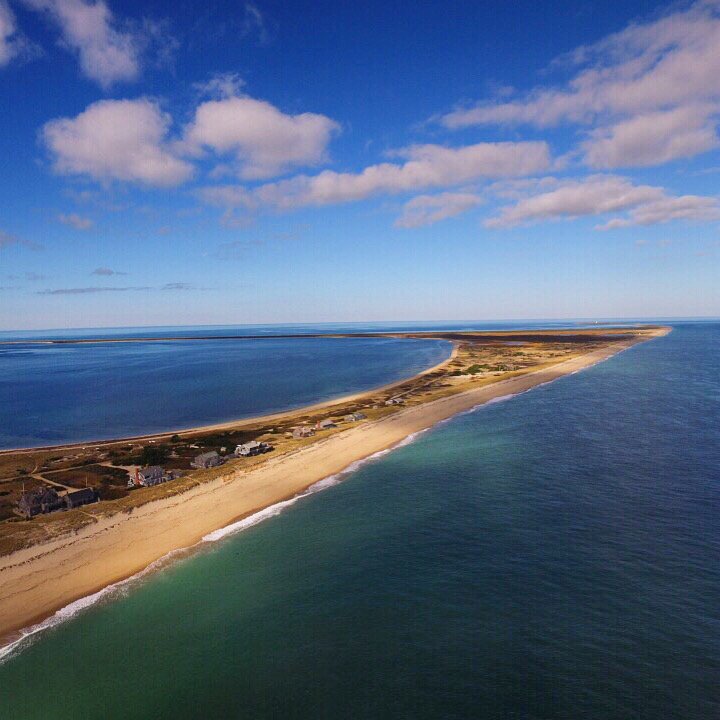 Here's a Halloween treat, an aerial shot of our beautiful Island, #Nantucket, taken moments ago.