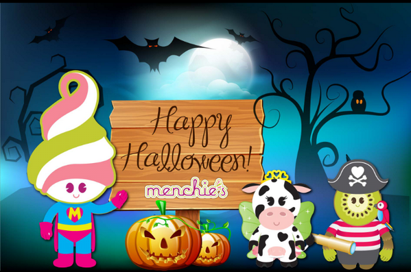 MenchiesBothell's tweet image. Happy #Halloween from our band of ghouls to yours! Stay safe and have fun, #Bothell! #Froyo #Menchies
