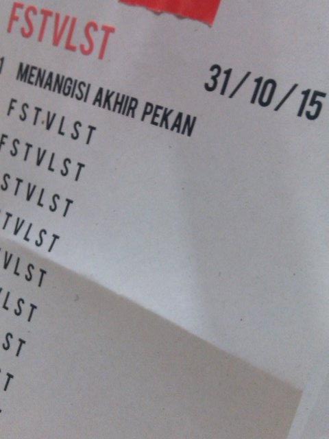 Yha, malam ini di PKKH UGM @Artspiration7, songlist FSTVLST akan ditentukan oleh festivalist~