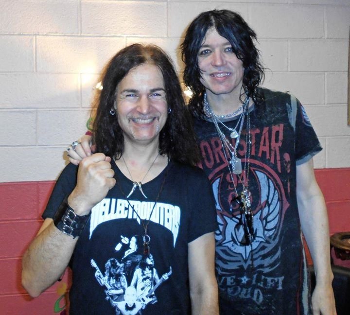 Great time with <a href="/TomKeiferMusic/">Tom Keifer</a> in backstage at <a href="/leforumvaureal/">Le Forum de Vauréal</a>.