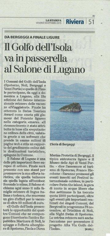 riccobenefranco's tweet photo. @la_stampa SUL SALONE INTERNAZIONALE VACANZE DI LUGANO @CCIAASV @TurismoLiguria @Savona_LaStampa @visit_riviera https://t.co/xNb7sGj4Su
