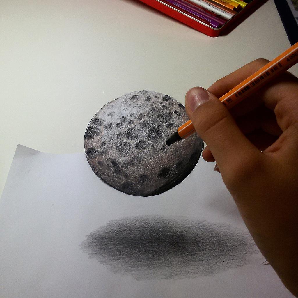 ElchDesigns's tweet image. Ich wußte gar net das der Mond so klein ist :D