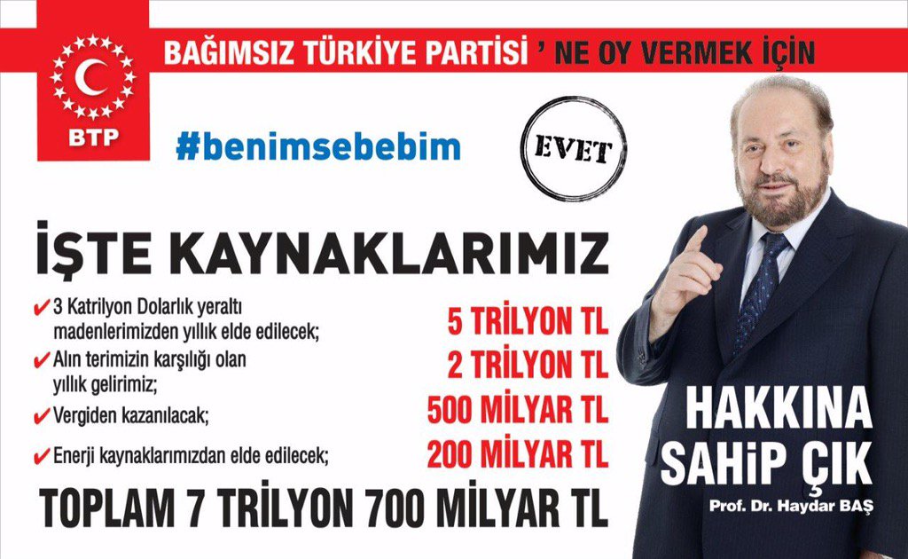 HaydarBaş MeltemTvvDe yine uyarıyor. Acaba millet akıllanacak mı ?