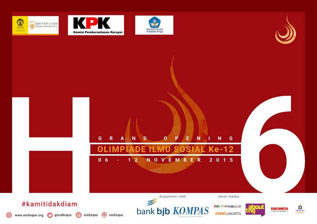 oisfisipui's tweet photo. Akhirnya, event yang ditunggu-tunggu tinggal hitungan hari :) #OIS12 #tidaktinggaldiam https://t.co/x7OJ3xQv90