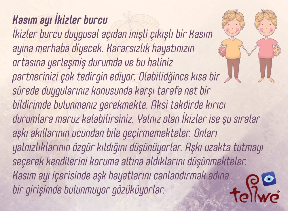 tellwefal's tweet photo. İKİZLER BURCU KASIM AYI AŞK FALINIZ
#TellweBlog #AşkFalı
https://t.co/GzG0jcmLVB https://t.co/7UqYxw3bzT