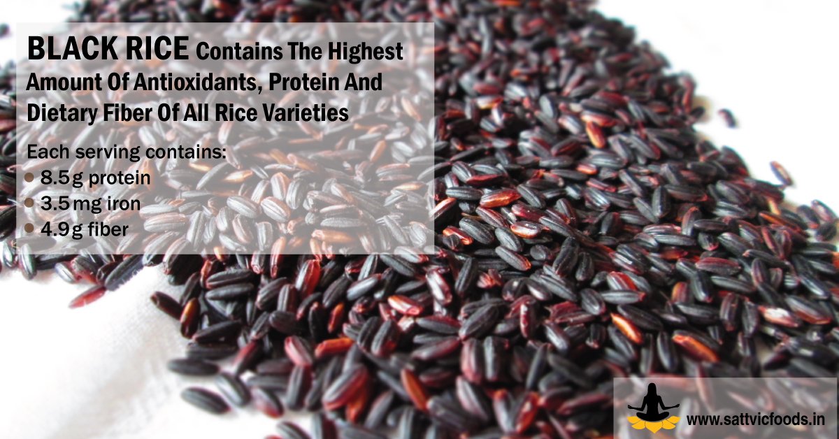 SattvicFoods's tweet photo. Surprisingly Black rice has an impressive health benefits than most other rice varieties. 
https://t.co/UJr3fgsyxx https://t.co/nC9w1Uv5TG