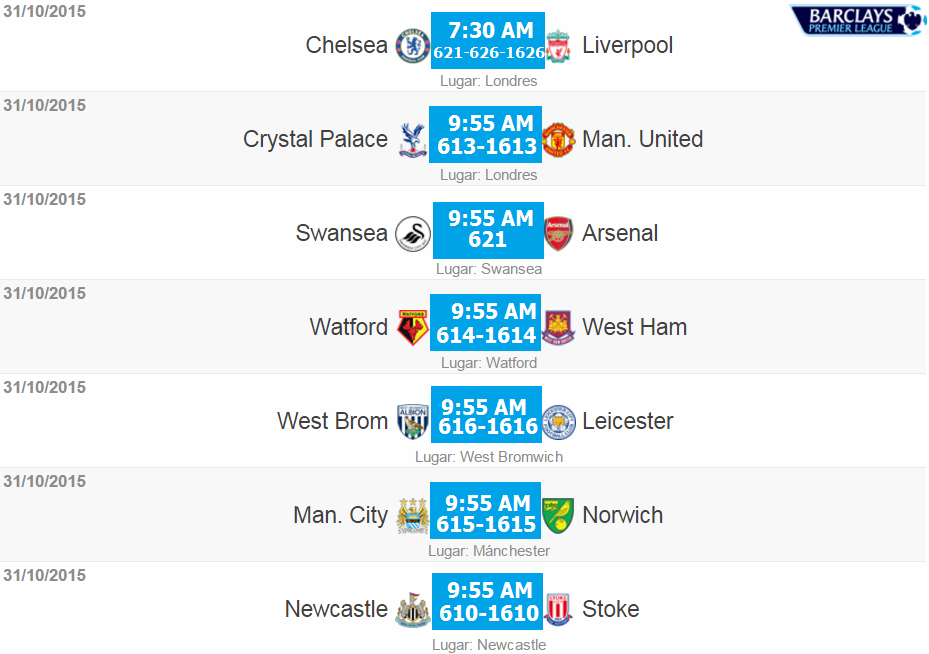 DSportsEC's tweet photo. ⚽📺¡Así se jugará este sábado una nueva fecha de la Premier League! #FPCxDIRECTV
💻También en https://t.co/zZ7fNKqCTO https://t.co/QD0qOYEBFW