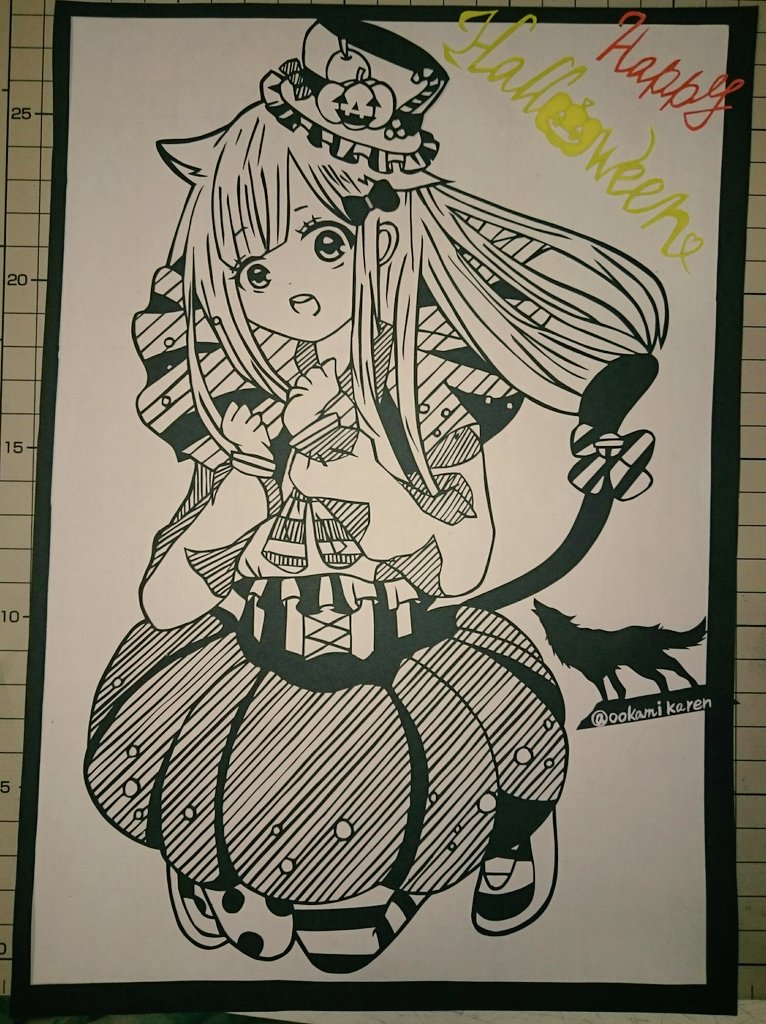 狼 切り絵 على تويتر 今回のハロウィン切り絵は ゆんゆんさんから素敵なイラストをお借りして切らせていただきました 素敵な元絵もぜひご覧ください T Co Wonuthpqzi ハロウィン切り絵企画15 T Co 1yak8pznhv