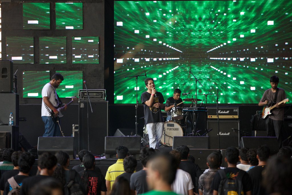 NH7's tweet photo. .@blekofficial, @skrattheband
& @CTeapot all belted out banging sets as #TheLightyearsExplode now rock the stage. https://t.co/w3ObKAsGVT
