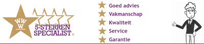 5 sterren specialist!