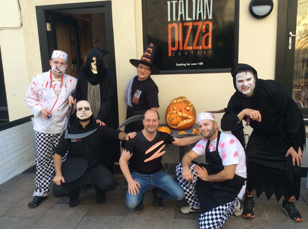 realpizzaco's tweet photo. @cardiffonline Happy Halloween Cardiff https://t.co/g3s7bvDDY5