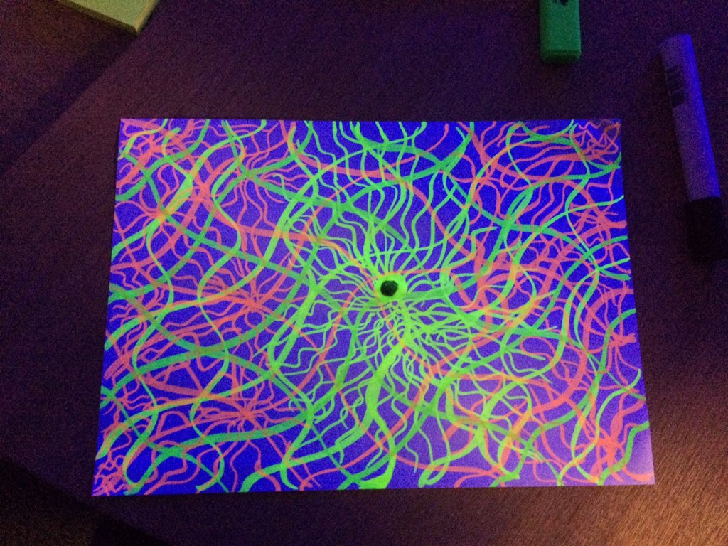 IlluminateYork's tweet photo. The UV doodle board is looking good! Here's my doodle!π @Doodlemanifesto #ExploreLight #IY2015 https://t.co/hUycgaANkF