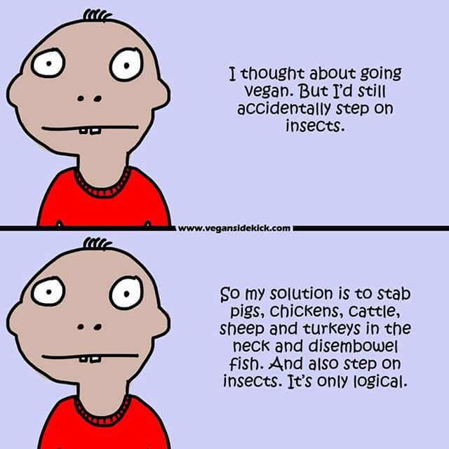 VeganVenturer's tweet image. Pay for/deliberately torture/kill billions animals, because accidents might happen. #farm365 #farmerlogic #GoVegan