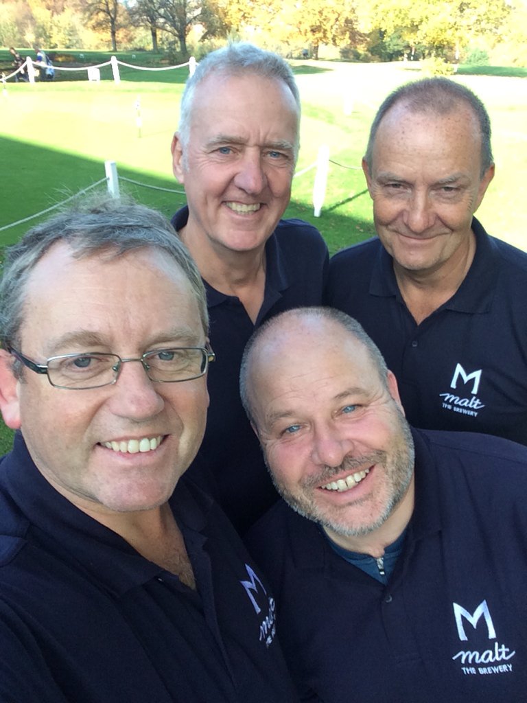 Scobbert's tweet photo. Team @Maltthebrewery fourball @HazlemereGolf #golfie @Garry_Hartley @psingleton123 @Scobbert and #Mackster https://t.co/qvDVkmuOCd