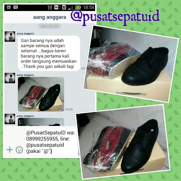 PusatSepatuID's tweet photo. Thanks to agan Aang :) #PSIDtestimoni https://t.co/NyeV5TAQUL