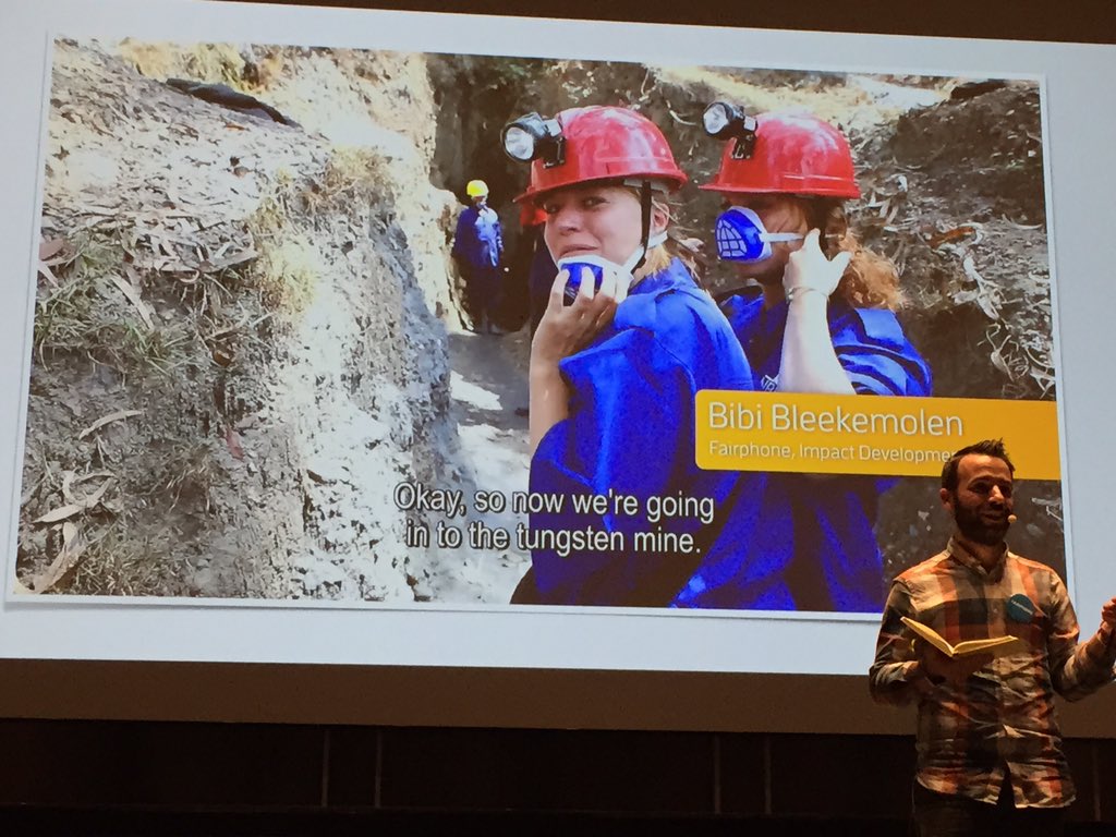 "We want people to ask questions &amp; get their hands dirty with us, not just buy another product" <a href="/Fairphone/">Fairphone</a> #sisummit