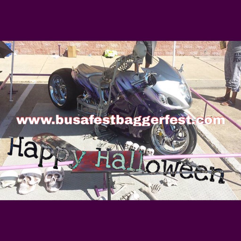 hayabusagirl1's tweet photo. Happy Halloween
Busa and Bagger Fest Houston #halloween #motorcycle #hayabusa #suzuki #busafest #texas #bikeshow https://t.co/0QRypqm2GT