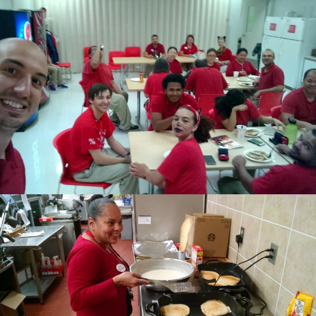 AP truck push today!  Figured we would make pancakes for the #bestteamever <a href="/Awesome2Mr/">Russell Bryan</a> <a href="/ConnieDroge/">Connie Droge</a> @DaveCrowtherAP