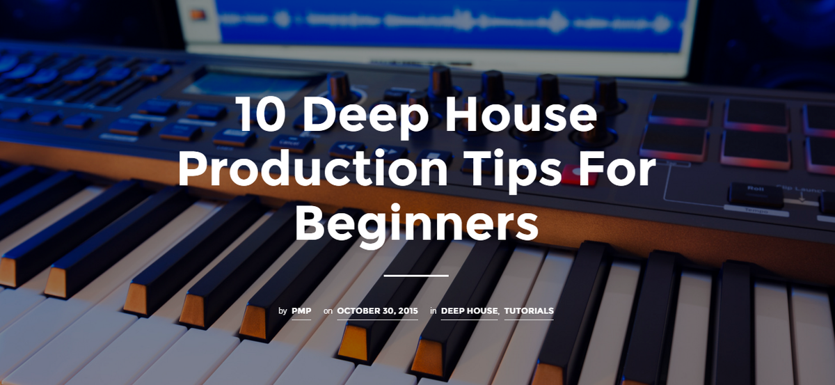 10 Deep House Production Tips For Beginners #flstudio
promusicproducers.com/10-deep-house-…