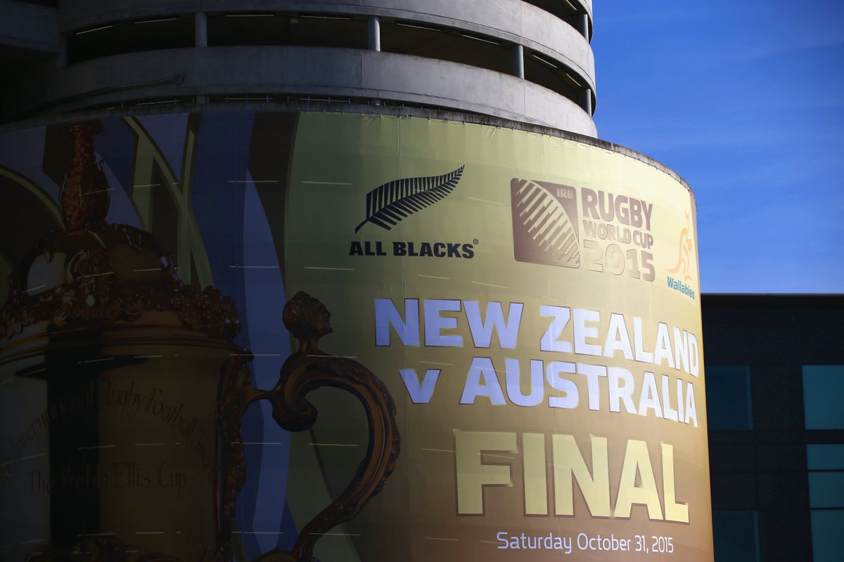 FINAL PREPARATIONS The finishing touches are all in place as the build-up to the #RWCFinal continues #NZLvAUS