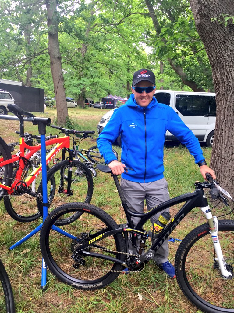 niner_sa's tweet photo. .@w2wmtb Day 2...Fast single track heaven filled with some drizzle.Podium for #NinerSA & @CraftSA rider @RobCragg16! https://t.co/EHanFfm72D