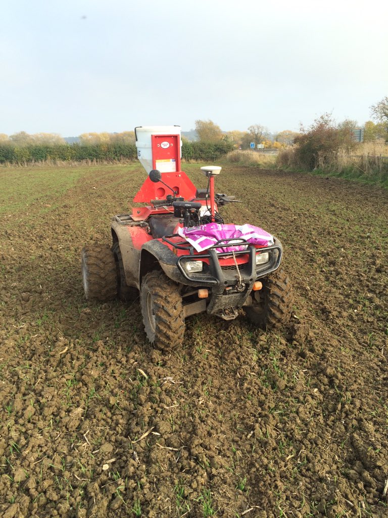 LimeyBruce's tweet photo. #SlugPelleting #LowGroundPressure #DualWheels @Trimble_Ag guidance @HondaATV #StocksAg https://t.co/GtB1J9WS6O