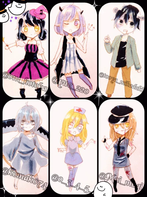 #RTした相互さんをハロウィンキャラ化する
遅れてすみません!!!!RTありがとうございました〜! 