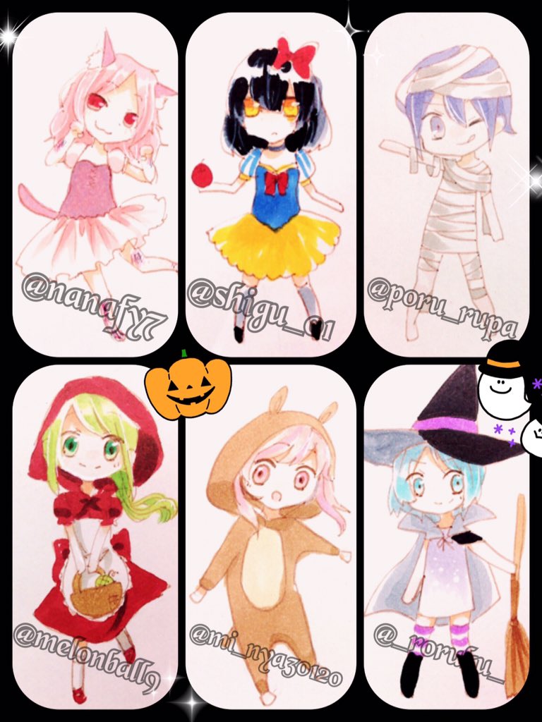 #RTした相互さんをハロウィンキャラ化する
遅れてすみません!!!!RTありがとうございました〜! 