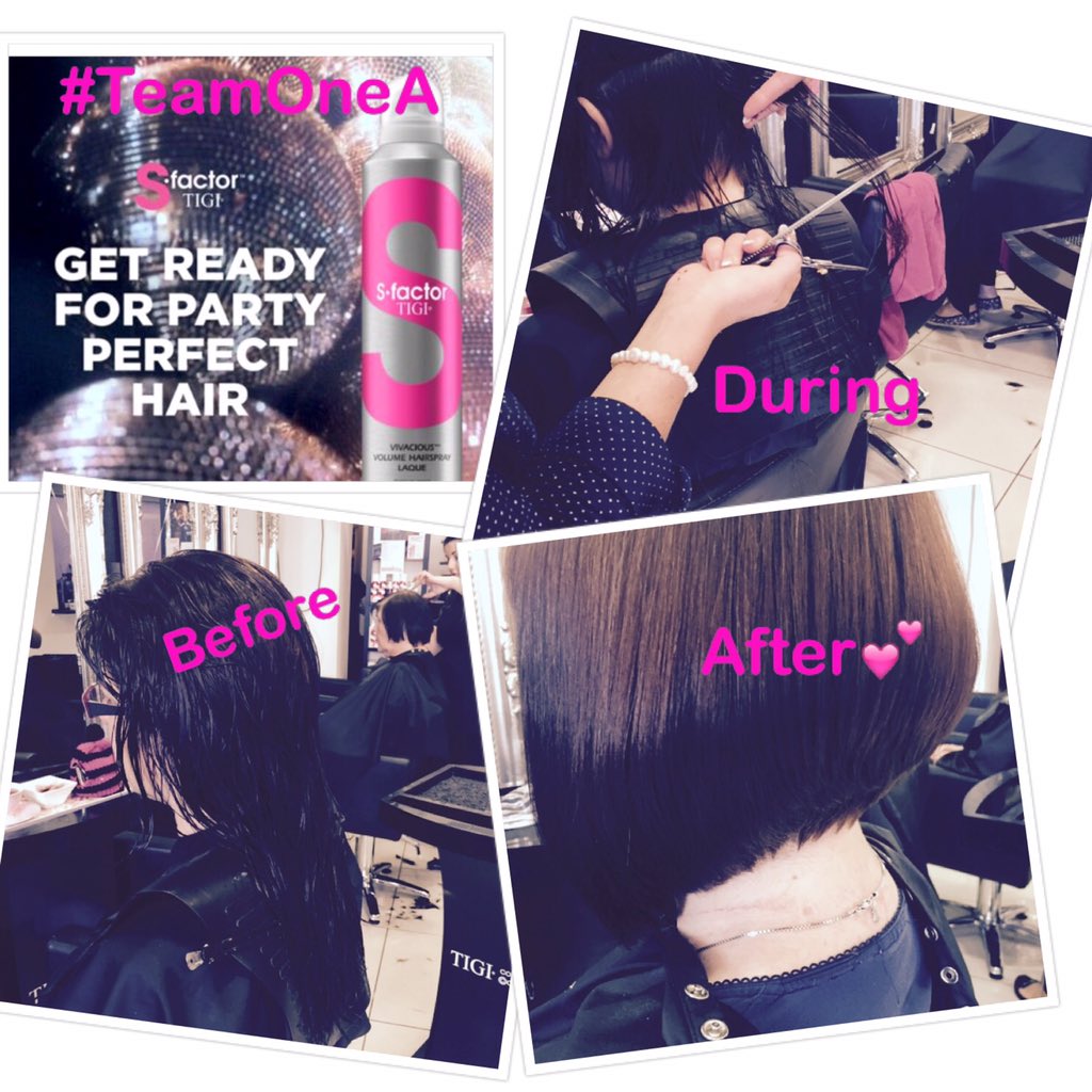 oneasalonteam's tweet photo. @TIGIcreatives Vivacious Volume Hairspray we all 💕 it! It's a must have in our salon... #HappyClients #TeamOneA https://t.co/GkwZ7RXP91