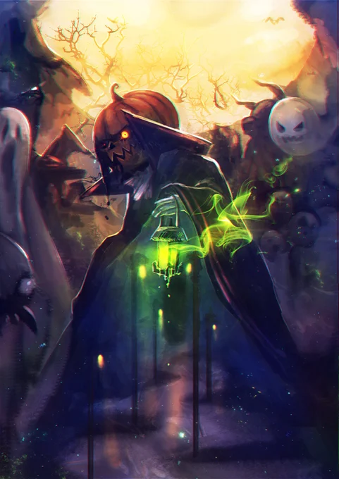 「ハロウィン」

#ダークファンタジー版深夜の真剣お絵描き一発勝負 