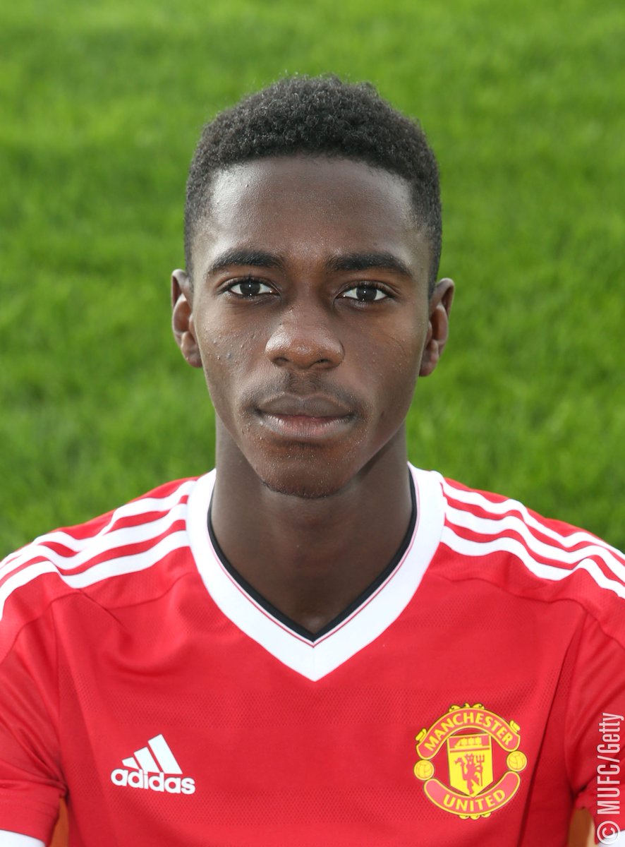 ManUtd's tweet photo. Well done to Axel Tuanzebe, who makes #mufc’s senior squad for the first time! The 17-year-old will wear no.38. https://t.co/KAfgnBM6qp