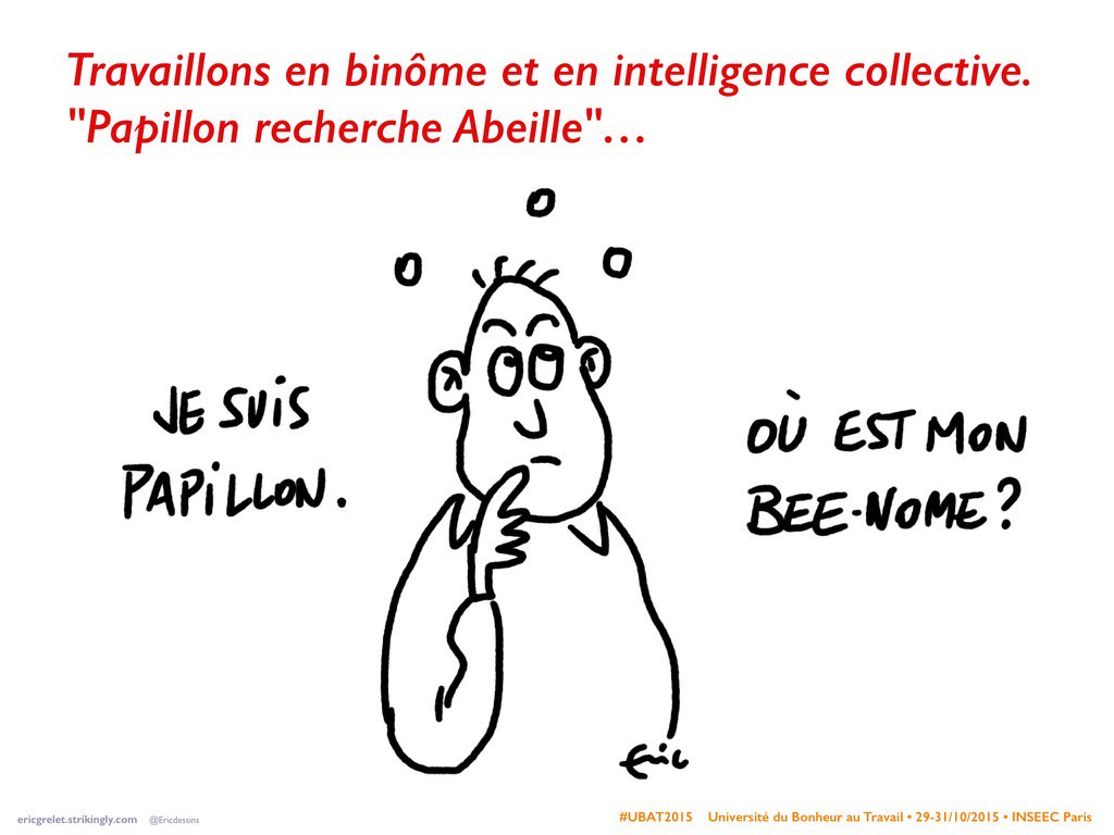 #UBAT2015 #dessin #IntelligenceCollective "Être abillon ou papeille ?"