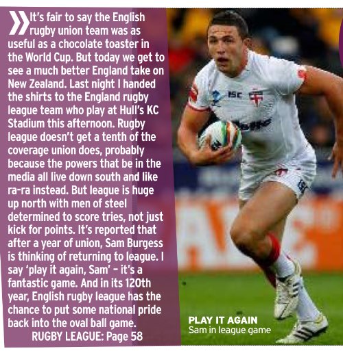johnprescott's tweet photo. Look forward to presenting shirts to @EnglandRL team ahead of 1st match against NZ. Here's my @TheSundayMirror piece https://t.co/mxuz5IDPuw