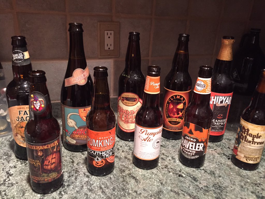 cedarbrew's tweet photo. Which #pumpkinbeer did we miss? What's your favorite this year? #craftbeer #halloween2015  #cedarbrew https://t.co/uqZ40ndEQG