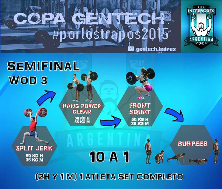 ligainterboxesa's tweet photo. Wod 3 semifinal Copa Gentech! Sabado 31/10 https://t.co/MJUgDadCFn