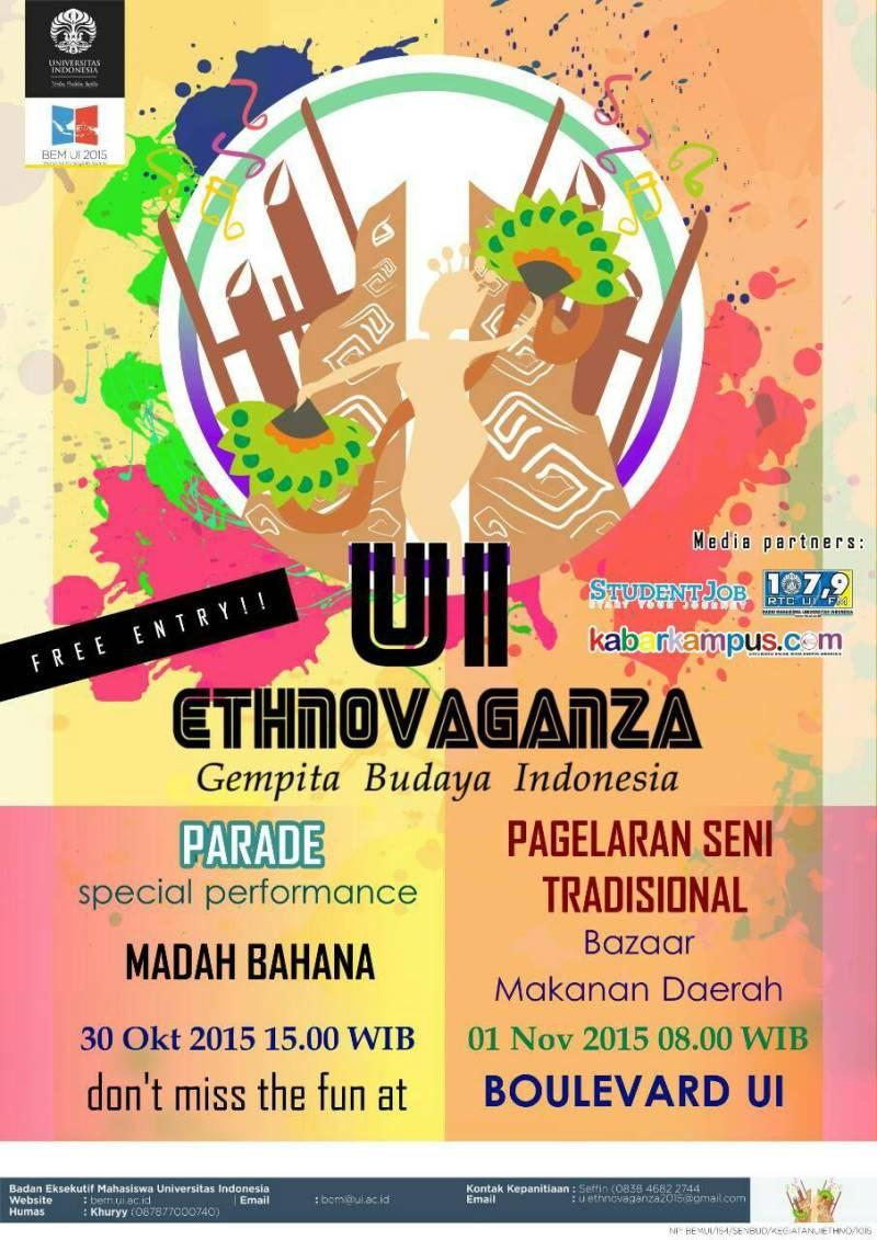 di <a href="/UIEthnovaganza/">UI Ethnovaganza 2019</a> akan ada performance dan bazaar semua paguyuban UI😊