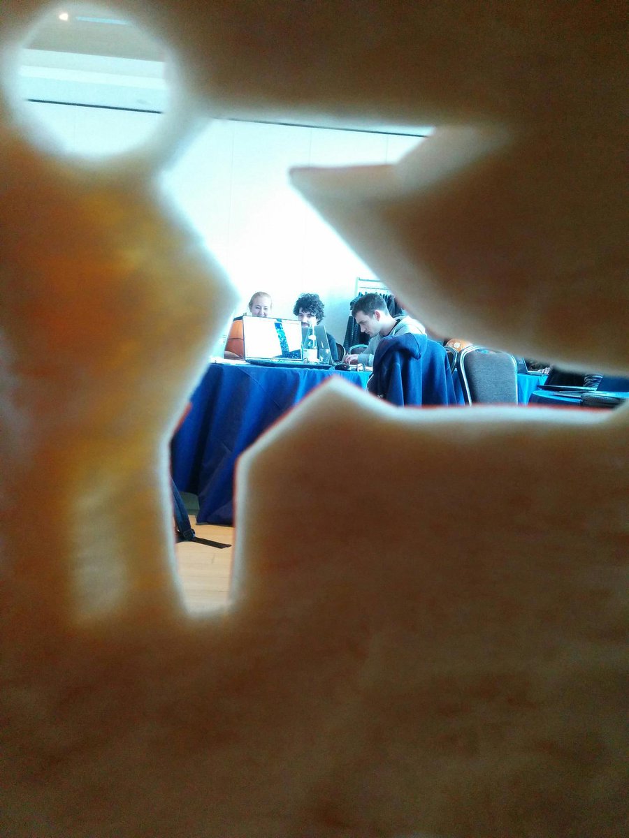 edama87's tweet photo. Second Son team (part) #replyHackathon  #cyberSecurity #Bologna ... Work in progress https://t.co/jkB3762yD2