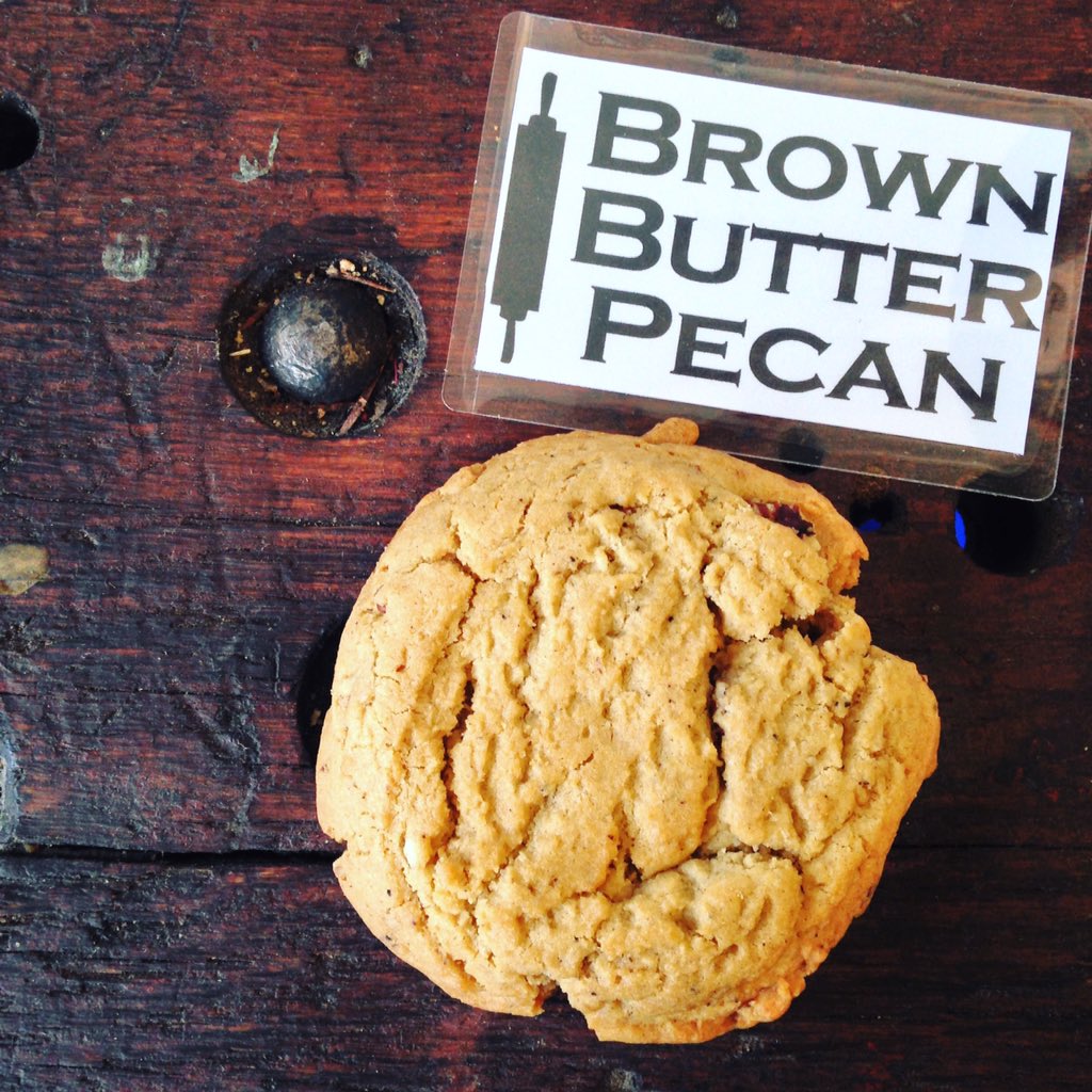 MooMilkBar's tweet photo. New cookie of the month! Brown Butter Pecan! Limited time only! We will be closing at 6pm today for Halloween. 👹🍪 https://t.co/AEjCAtntGa