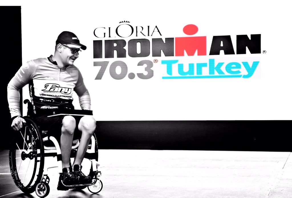 Gloria_Sports's tweet photo. Jan Tomanek,#gloriaironman's handicapped athlete finished the race in 05:40:43 and proved that anything is possible! https://t.co/m9JGrQQX7c