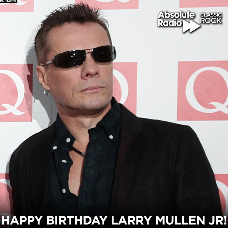 Happy birthday to the man at the back, \"Mr Ice Cool\" Larry Mullen Jr. of 