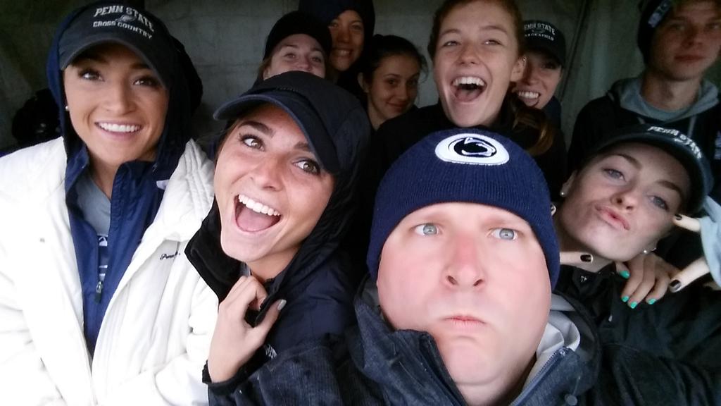 TrainerMikePSU's tweet photo. #WeAre....HERE!!! Let's Go @PennStateTFXC!! #Squad https://t.co/mHgJmOtuHt