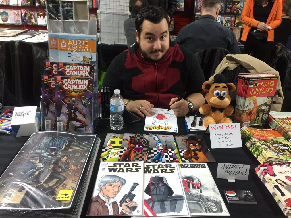 Almighty_Oracle's tweet photo. @mr_andrewthomas This up-and-comer #AuricOfTheGreatWhiteNorth is @GothamCentral1 for #HFC2015 @comixasylum https://t.co/0lc0iaalvH