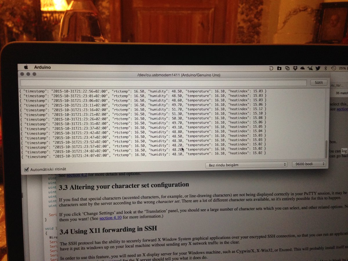 Šī vakara izklaides #Kajnieki temperatūras un mitruma pielogošanai ar Arduino 😊