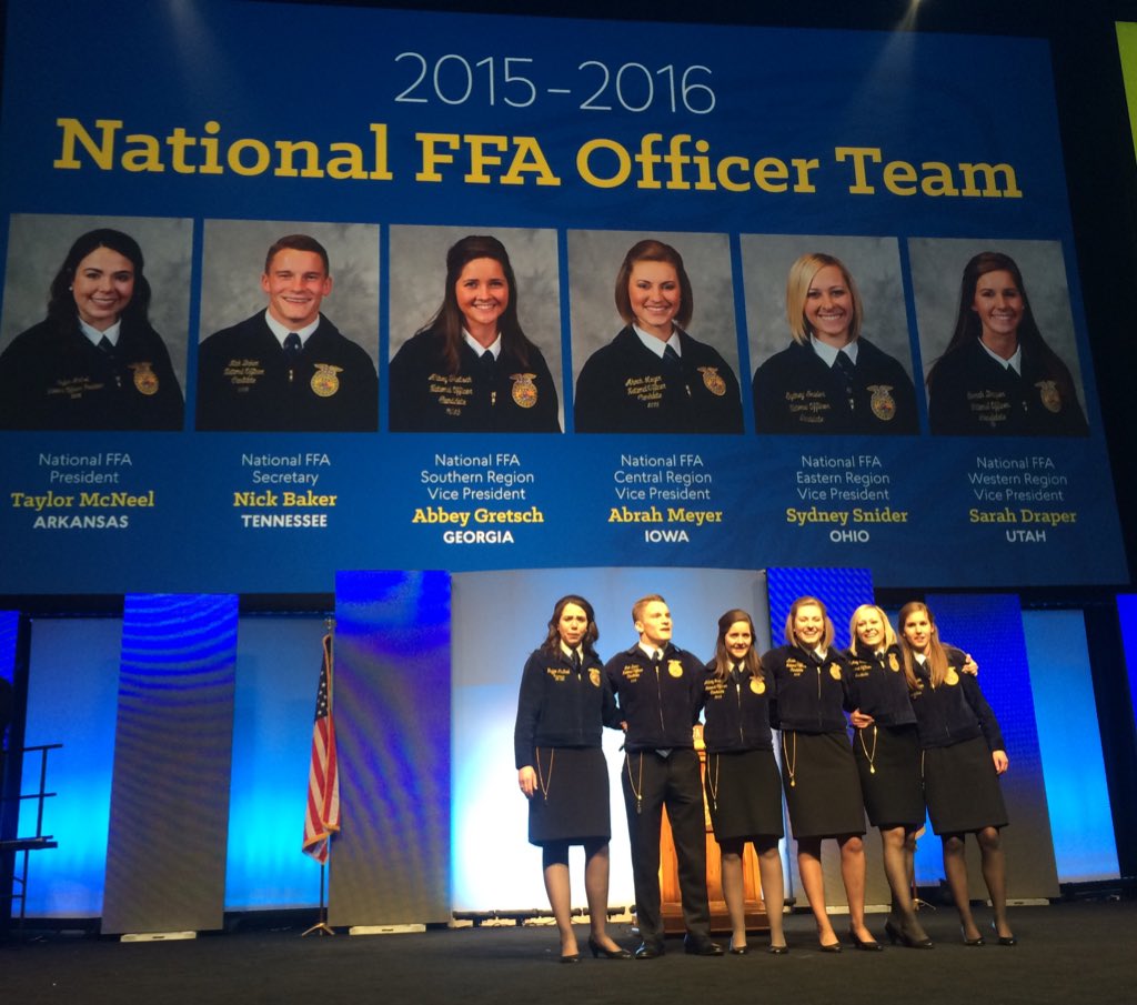 Your 2015-2016 National FFA Officer Team! #AmplifyFFA