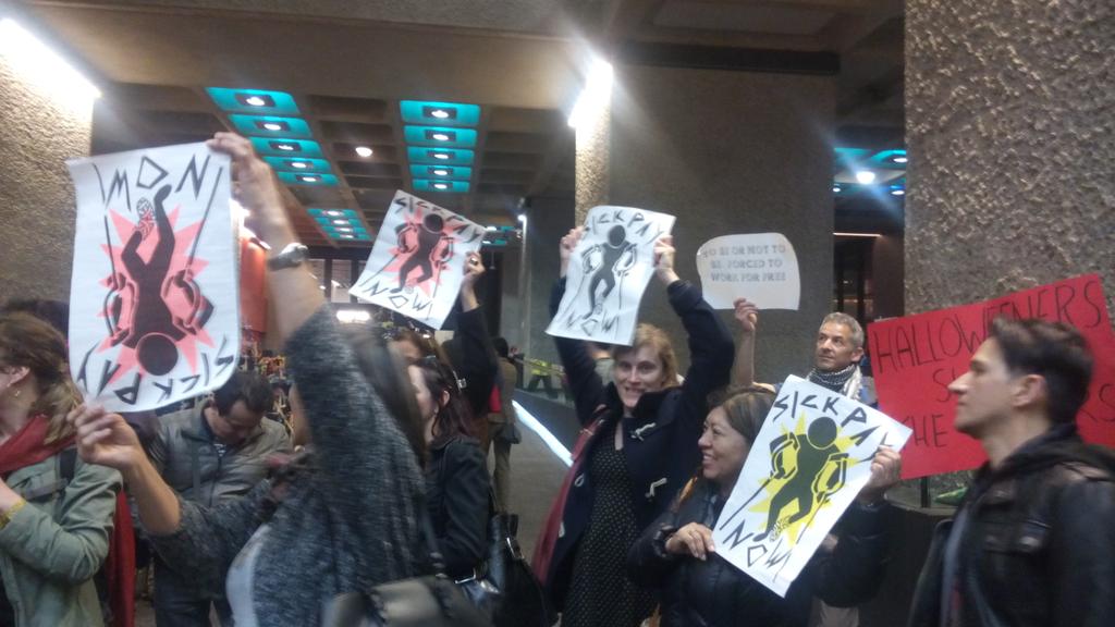 natalieben's tweet photo. Lots @BarbicanCentre visitors horrified to learn cleaners not paid #livingwage or sick pay &amp; it uses #workfare https://t.co/nV0mg5SPDr