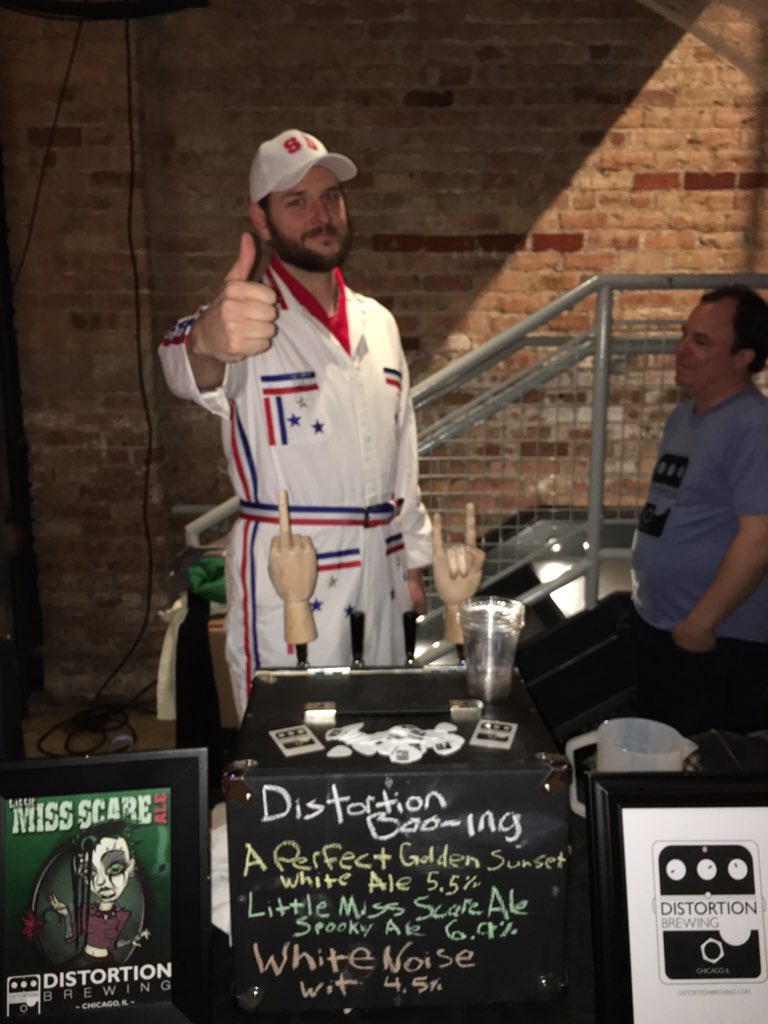 DistortionBrew's tweet photo. Super Dave, what do you think of #boohaha? @ChiChopShop  @1stWardEvents https://t.co/6YttYzDja2