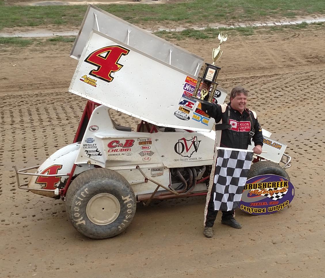 .<a href="/4DannySmith/">Danny Smith</a> in victory lane for his 1st win of 2015 in the $2500 <a href="/OVSCA/">OhioValleySprintCars</a> 410 Sprints <a href="/BMCupdates/">Brushcreek Motorsports Complex</a>