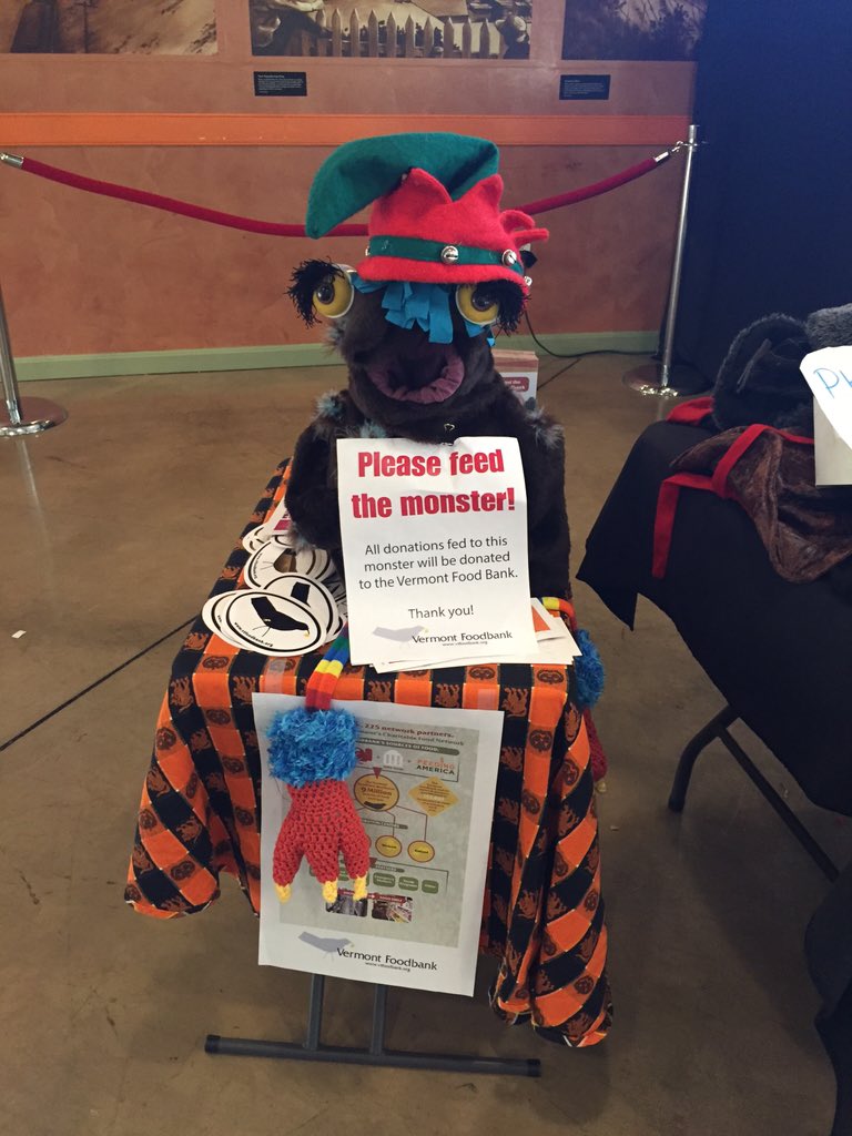 Don't forget to feed the monster! #HalloweenExpressVT