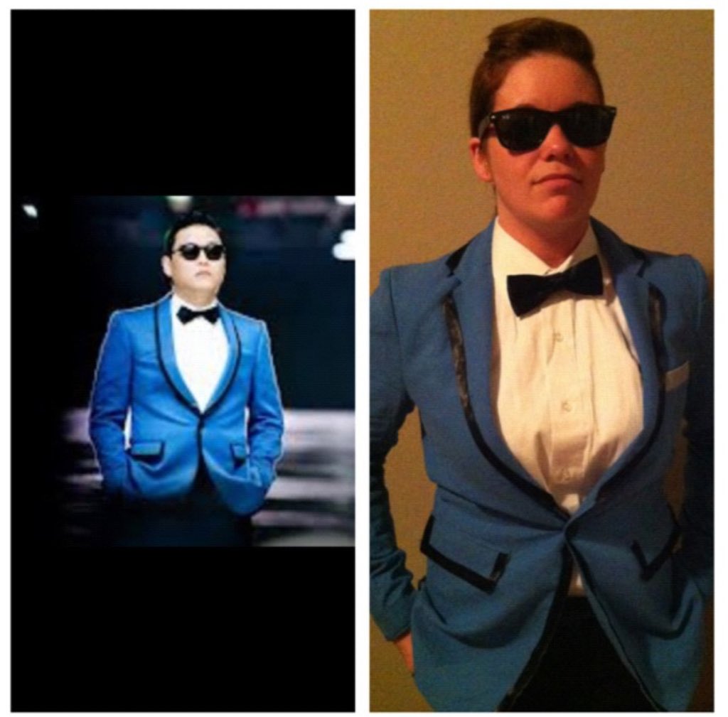 kdpitchford's tweet photo. Do I win Halloween? 😂 #psy #gangnamstyle #halloween #halloween2015 #DIY @psy_oppa https://t.co/I158dd1uu3