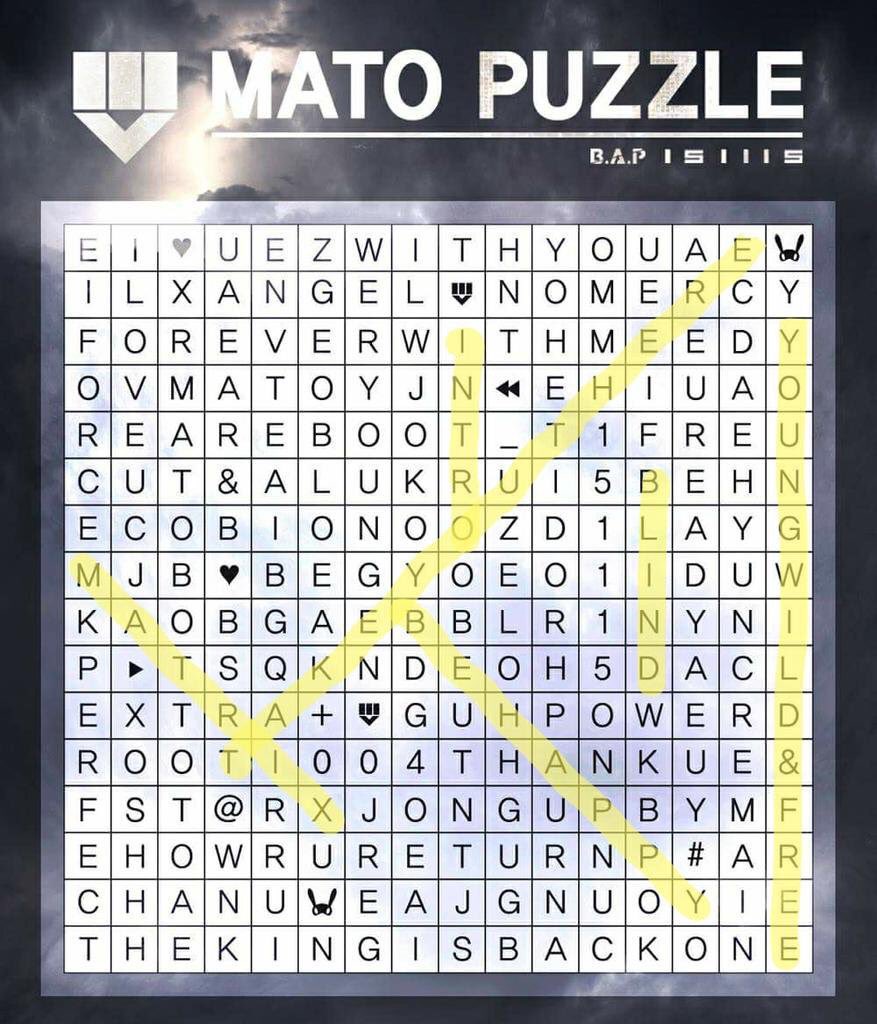 AllforLoJae_TH's tweet photo. [!!] ชื่อเพลงจากมินิอัลบั้มใหม่ 'MATRIX' ใน #MATOPUZZLE ค่ะ >0< [cr.BAPChile] https://t.co/DPqDpyuOXn